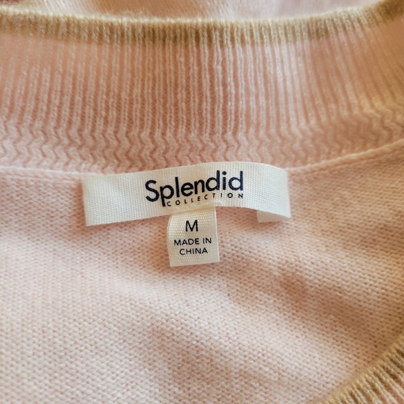Splendid Collection Hannah Stripe Cashmere Sweater - M - Picture 6 of 9